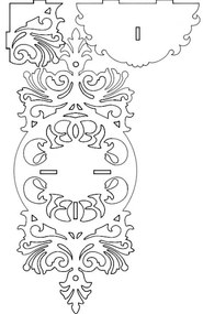 Intra απο ξύλο plywood 3mm-4mm πάχος - Polochka Gryphan 2 Δίασταση 30x30 cm Intraeaxys-51rjpro6