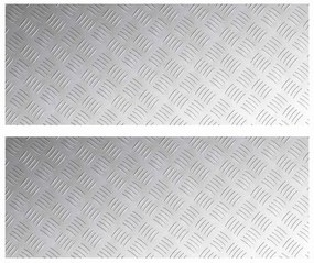 vidaXL Επιφάνειες Καρό 2 pcs Ασημί 100 x 40 cm Αλουμίνιο