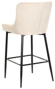 Σκαμπό DKD Home Decor Μαύρο Μπεζ Μέταλλο 58,5 x 48,5 x 96,5 cm 48 x 55 x 100 cm 48 x 55 x 96,5 cm