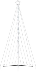vidaXL Χριστουγεννιάτικο δέντρο LED 570 LED Ψυχρό Λευκό 399 εκ.