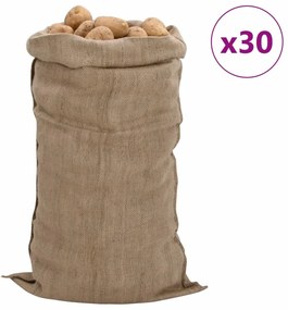 vidaXL Σακιά Γιούτας 30 Τεμ. 65 x 135 εκ. από Γιούτα 340 gsm