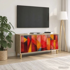 VidaXL Ντουλάπι TV HEESCH 102 x 33 x 50 εκ. Sonoma Επεξεργασμένο Ξύλο