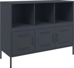 vidaXL Ντουλάπι Ανθρακί 100,5x39x79 εκ. από Χάλυβα