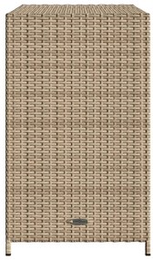 Ντουλάπι Αποθήκευσης Κήπου Beige 83x45x76 εκ. Συνθετικό Ρατάν - Μπεζ