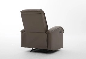 Πολυθρόνα Ανακλινόμενη ArteLibre CELAENO Καφέ PU 80x96x97cm