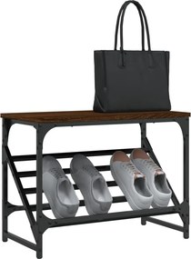 vidaXL Παπουτσοθήκη Καφέ Δρυς 60x30x45 εκ. Επεξεργασμένο Ξύλο