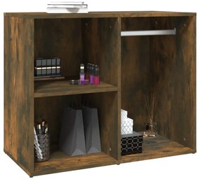vidaXL Ντουλάπι Γυαλιστερό Καπνιστή Δρυς 80x40x65εκ.Επεξεργασμένο Ξύλο
