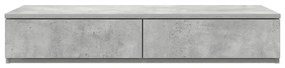 vidaXL Συρτάρια κρεβατιού Γκρι σκυροδέματος 90 x 36.5 x 16.5 εκ
