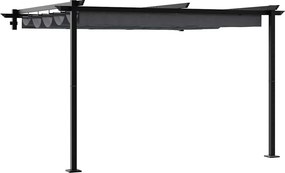 vidaXL Κιόσκι 300 x 300 x 200 cm Ανθρακί Πολυεστέρας