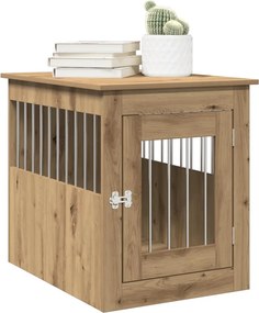 vidaXL Έπιπλα κλουβιού σκύλου Artisan Oak 55x75x65 cm