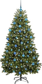 vidaXL Τεχνητό Χριστουγεννιάτικο Δέντρο 180 cm 300 LED Θερμό λευκό