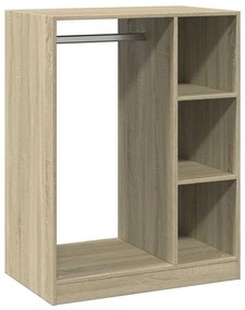 vidaXL Ντουλάπα Χρώμα Sonoma Δρυς 77 x 48 x 102 εκ. Επεξεργασμένο Ξύλο