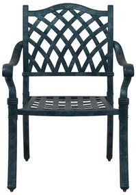vidaXL Καρέκλα Κήπου 2 pcs Πράσινο 55 x 56.5 x 91εκ Αλουμίνιο