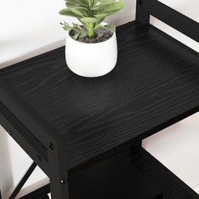 vidaXL Βιβλιοθήκη Μαύρη δρυς 60 x 30 x 83 εκ Επεξεργασμένο ξύλο