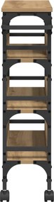 vidaXL Καρότσι Κουζίνας Artisan Oak 53 x 20 x 76 εκ.