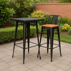 Σκαμπό μπαρ Lirex Plus με πλάτη (5) τεμάχια