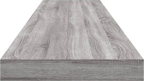 vidaXL Ράφια Τοίχου 4 τεμ. Γκρι Sonoma 100x10x1,5 εκ. Επεξεργ. Ξύλο