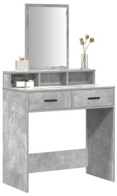 vidaXL Τουαλέτα με Συρτάρια Γκρι Σκυρόδεμα 79x41x140 εκ.