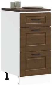 vidaXL ντουλάπι βάσης κουζίνας Porto Καφέ Δρυς κατασκευασμένο ξύλο