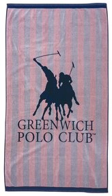 Πετσέτα Θαλάσσης 3775 Nude-Ivory Greenwich Polo Club Beach 90x180cm 100% Βαμβάκι