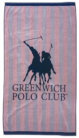 Πετσέτα Θαλάσσης 3775 Nude-Ivory Greenwich Polo Club Θαλάσσης 90x180cm 100% Cotton