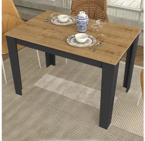 Τραπέζι Darlen Megapap ανθρακί - sapphire oak 110x72x74εκ. GP042-0212,2-GP042-0212,2-Καφέ GP042-0212,2