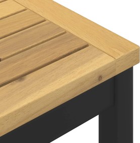 vidaXL Τραπέζι μπαρ κήπου Λευκό και Μαύρο 80 x 80,5 x 105 εκ