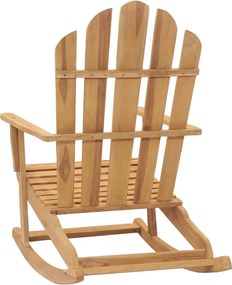 vidaXL Κουνιστή Πολυθρόνα Adirondack από Μασίφ Ξύλο Teak