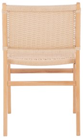 Καρέκλα Ignacio Rubberwood Σχοινί Φυσικό 50x60x87Υεκ.