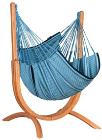 Αιώρα κάθισμα από οργανικό βαμβάκι Udine Blue Zebra με βάση