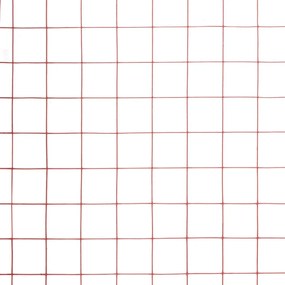 vidaXL Συρματόπλεγμα Κοτετσόσυρμα Κόκκινο 10x1,5 μ. Ατσάλι Επικαλ. PVC