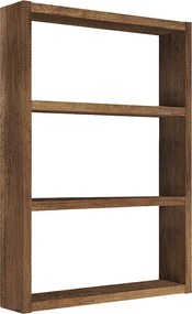 Ραφιέρα τοίχου Prena Megapap χρώμα καρυδί 43,2x9x60εκ.