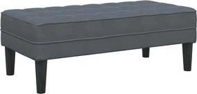 vidaXL Σετ Καναπέ με μαξιλάρι 2 pcs Σκούρο Γκρι Πολυεστέρας
