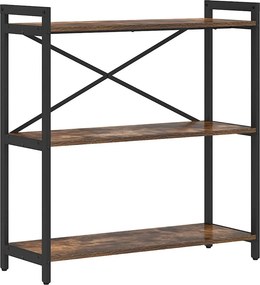 vidaXL Ράφι Βιβλίων Καπνιστό Δρύς 80 x 30 x 85 cm Επεξεργασμένο ξύλο