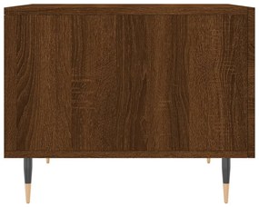 Τραπεζάκια Σαλονιού 2 τεμ Brown Oak 50x50x40 εκ Επεξ. Ξύλο - Καφέ