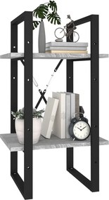vidaXL Βιβλιοθήκη με 2 Ράφια Γκρι Sonoma 40x30x70 εκ. Επεξεργ. Ξύλο