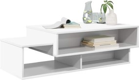 vidaXL Τραπεζάκι σαλονιού Λευκό 105 x 50 x 32,5 εκ Επεξεργασμένο ξύλο