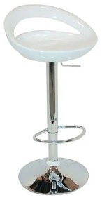 Σκαμπό Bar BAR18 Λευκό ABS 47x41x63-83/78-98cm Σετ 2Τμχ