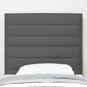 vidaXL LED κεφαλάρι με φώτα λωρίδας LED Σκούρο γκρι 100 cm ύφασμα