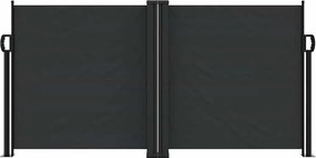vidaXL Σκίαστρο Πλαϊνό Συρόμενο Μαύρο 120 x 600 εκ.