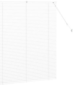 vidaXL Ρολό Παραθύρου με κουρτίνες Άλλο Λευκό 110 x 130 cm Αλουμίνιο