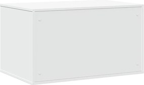 vidaXL Τουαλέτα Γάτας Περίφραξη Λευκό 80x50x45 εκ. Επεξεργασμ. Ξύλο