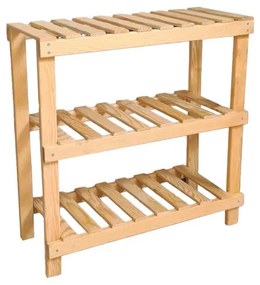 Shoe rack Tarrot 6 pairs natural-grey 70x28x42cm 70x28x42 εκ.