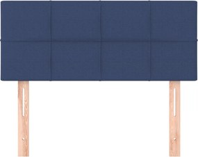 vidaXL Κεφαλάρι Κρεβατιού Μπλε 90x5x78/88 εκ. Υφασμάτινο