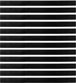 vidaXL Σφραγίδες πόρτας με βούρτσες που προσαρτώνται 12 pcs Λευκό