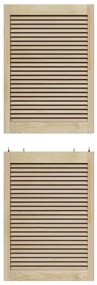 vidaXL Πόρτα Ντουλάπας Φυσικό 140.5 x 2.1 x 49.5 cm Μασίφ ξύλο πεύκου