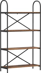 vidaXL Ράφι Βιβλίων 4 επιπέδων 80 x 30 x 146 εκ Επεξεργασμένο ξύλο