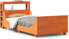 vidaXL Σκελετός Κρεβ. Χωρίς Στρώμα Καφέ Κεριού 90x200 εκ Μασίφ Πεύκο