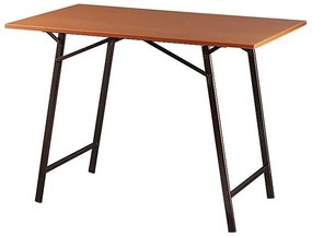 Τραπέζι μεταλλικό σε χρώμα μαύρο/καφέ 90x60x72