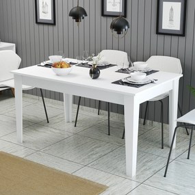 Τραπέζι Τραπεζαρίας Λευκό GAGREL 145x88x75